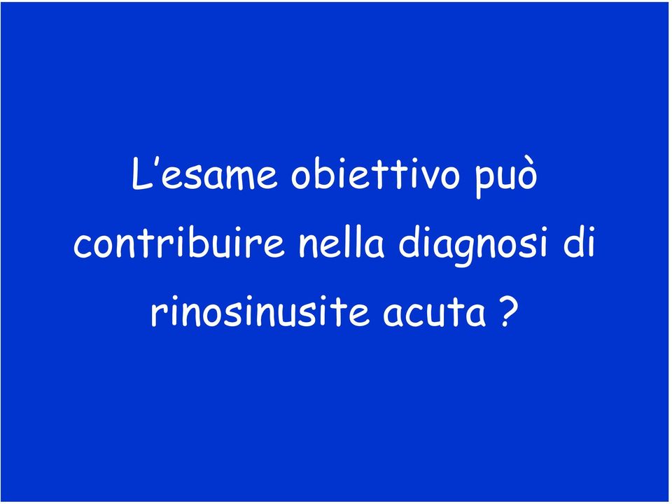 nella diagnosi di