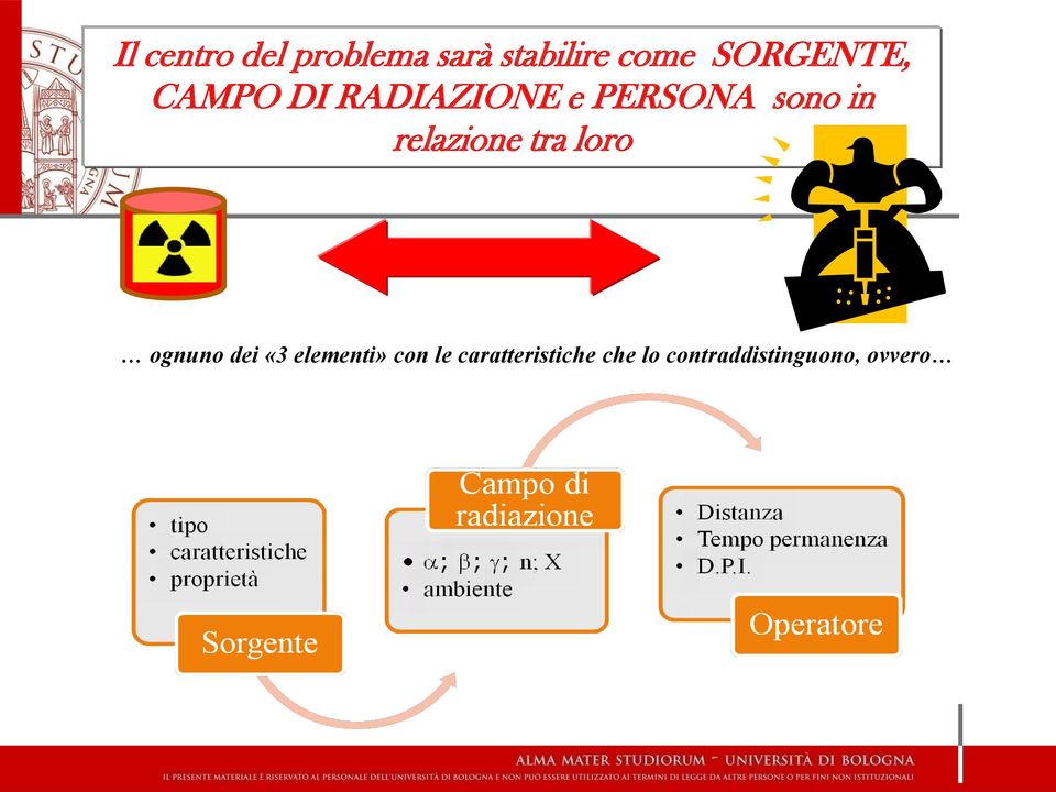 relazione tra loro SORGEN TE ognuno dei «3