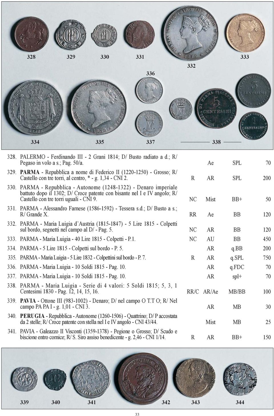 PARMA - Repubblica - Autonome (1248-1322) - Denaro imperiale battuto dopo il 1302; D/ Croce patente con bisante nel I e IV angolo; R/ Castello con tre torri uguali - CNI 9. NC Mist BB+ 50 331.