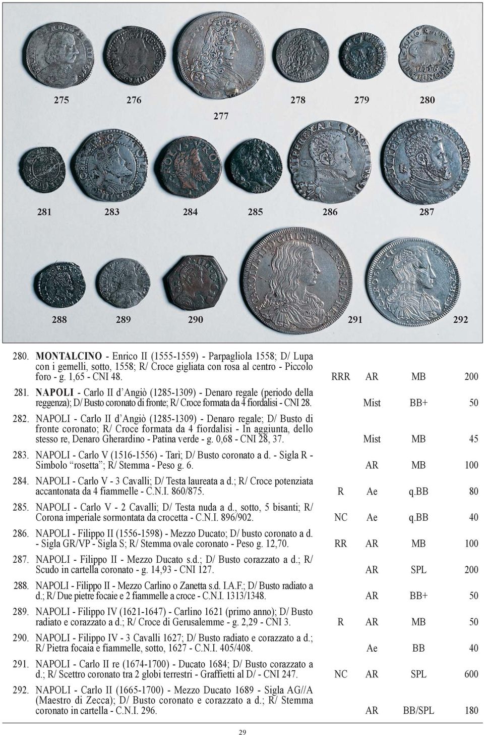 NAPOLI - Carlo II d Angiò (1285-1309) - Denaro regale (periodo della reggenza); D/ Busto coronato di fronte; R/ Croce formata da 4 fiordalisi - CNI 28. Mist BB+ 50 282.