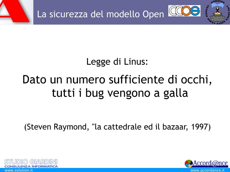 occhi, tutti i bug vengono a galla