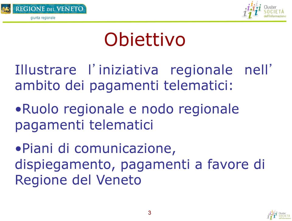 nodo regionale pagamenti telematici Piani di