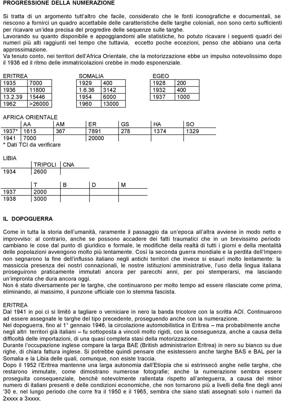 Lavorando su quanto disponibile e appoggiandomi alle statistiche, ho potuto ricavare i seguenti quadri dei numeri più alti raggiunti nel tempo che tuttavia, eccetto poche eccezioni, penso che abbiano