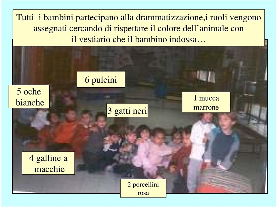 con il vestiario che il bambino indossa 5 oche bianche 6