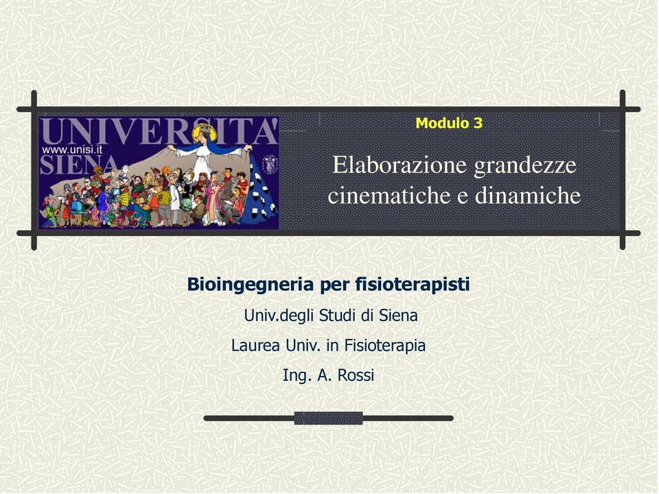 per fisioterapisti Univ.