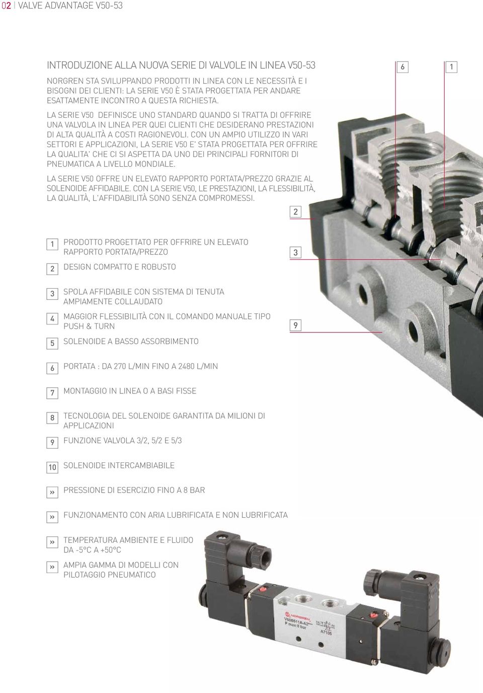 LA SERIE V50 DEFINISCE UNO STANDARD QUANDO SI TRATTA DI OFFRIRE UNA VALVOLA IN LINEA PER QUEI CLIENTI CHE DESIDERANO PRESTAZIONI DI ALTA QUALITÀ A COSTI RAGIONEVOLI.