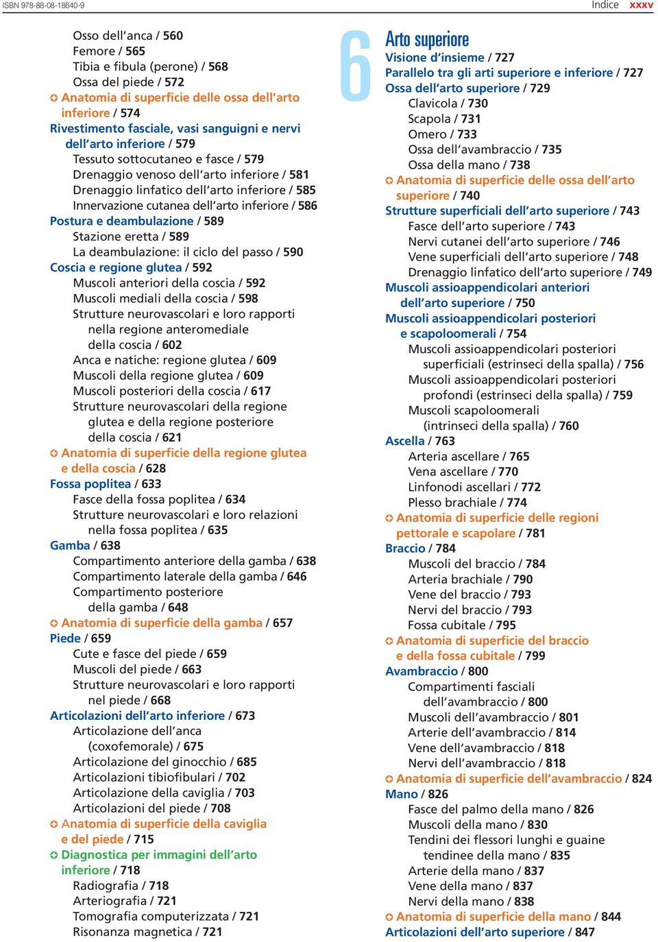 cutanea dell arto inferiore / 586 Postura e deambulazione / 589 Stazione eretta / 589 La deambulazione: il ciclo del passo / 590 Coscia e regione glutea / 592 Muscoli anteriori della coscia / 592