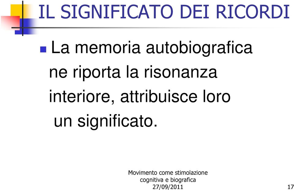 la risonanza interiore,