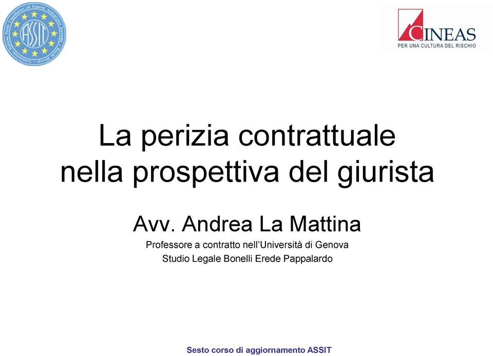 Andrea La Mattina Professore a contratto