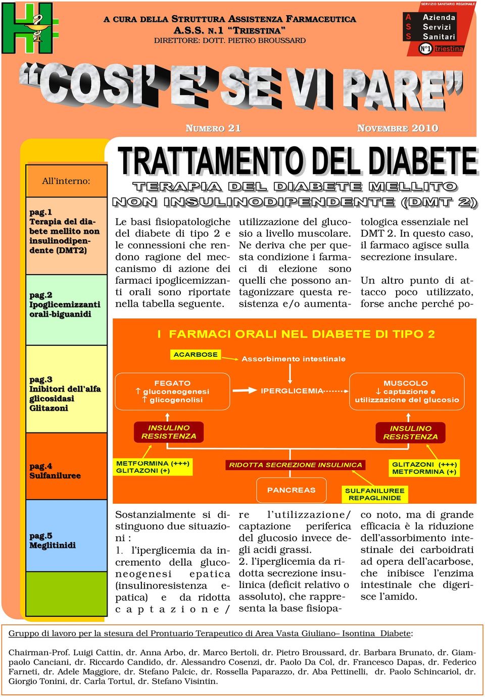 2 Ipoglicemizzanti orali-biguanidi Le basi fisiopatologiche del diabete di tipo 2 e le connessioni che rendono ragione del meccanismo di azione dei farmaci ipoglicemizzanti orali sono riportate nella