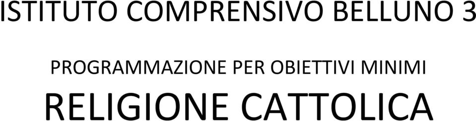 PROGRAMMAZIONE PER