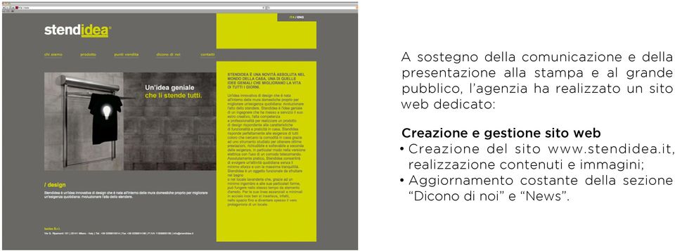 e gestione sito web Creazione del sito www.stendidea.