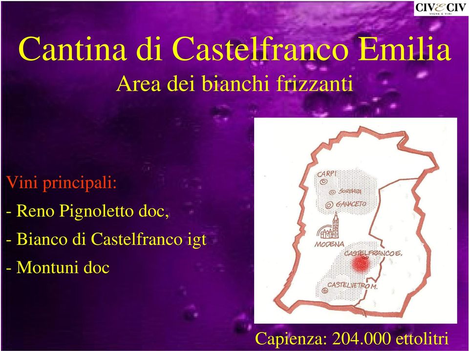 Pignoletto doc, - Bianco di Castelfranco