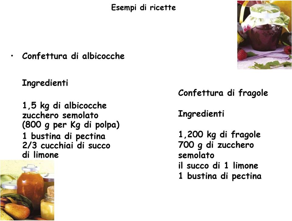 2/3 cucchiai di succo di limone Confettura di fragole Ingredienti 1,200