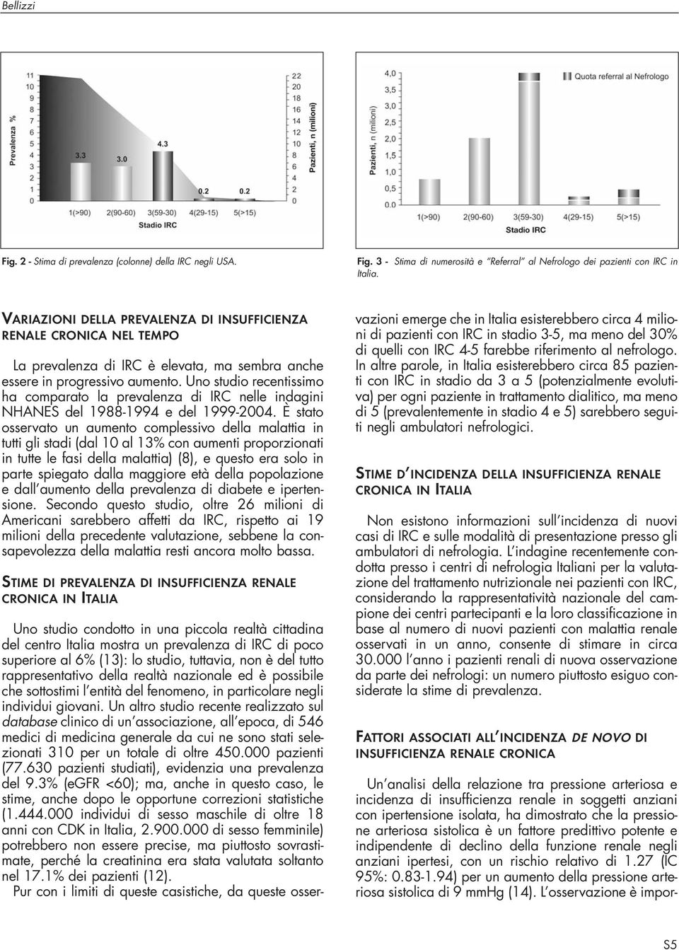 Uno studio recentissimo ha comparato la prevalenza di IRC nelle indagini NHANES del 1988-1994 e del 1999-2004.