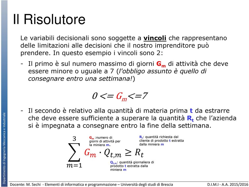 settimana!