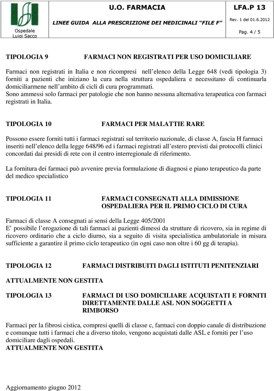 Sono ammessi solo farmaci per patologie che non hanno nessuna alternativa terapeutica con farmaci registrati in Italia.