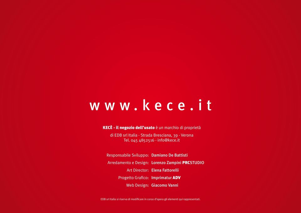 Verona Tel. 045 4852516 - info@kece.