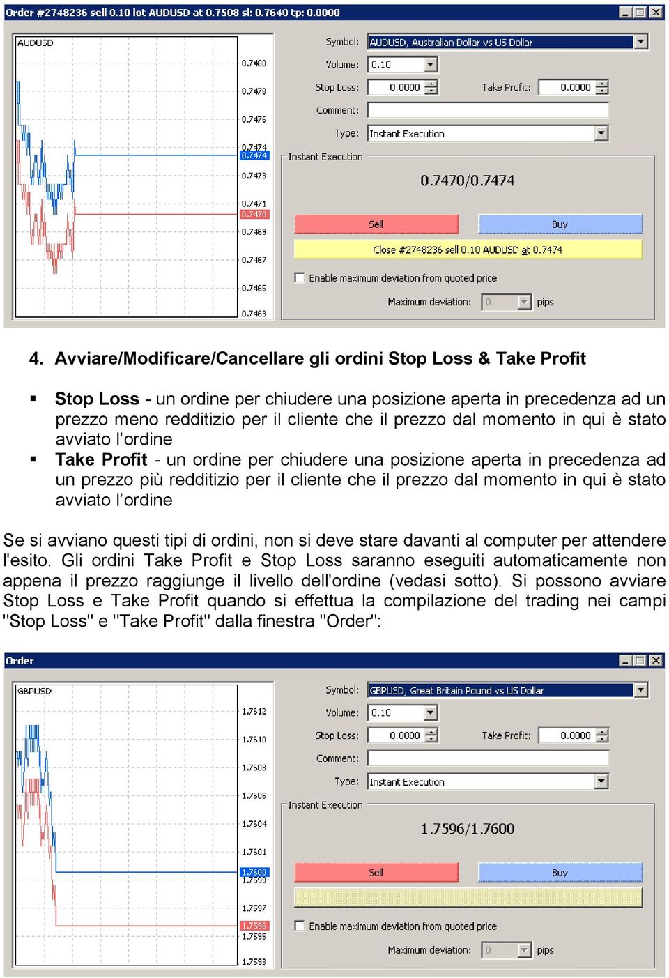 avviato l ordine Se si avviano questi tipi di ordini, non si deve stare davanti al computer per attendere l'esito.