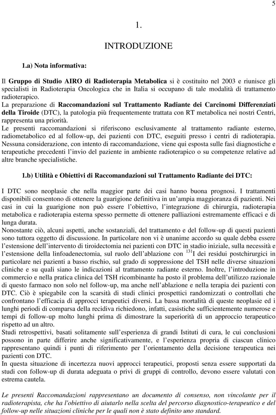 trattamento radioterapico.