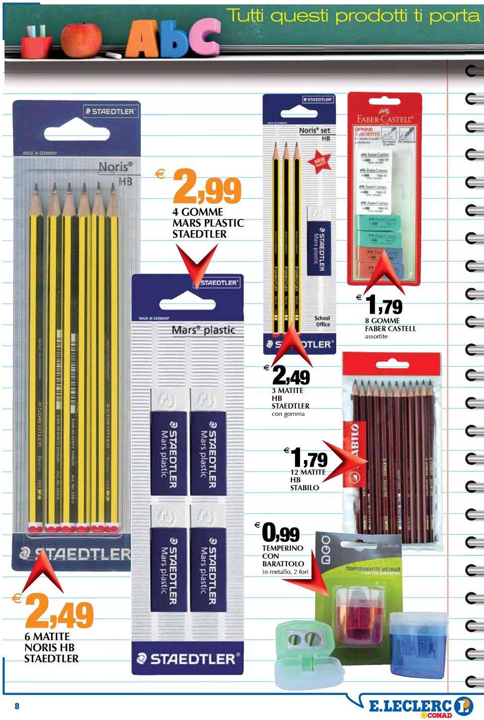 FABER CASTELL assortite 1, 79 12 MATITE HB STABILO 0, 99