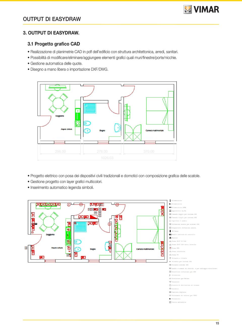 1 Progetto grafico CAD Realizzazione di planimetrie CAD in pdf dell edificio con struttura architettonica, arredi, sanitari.
