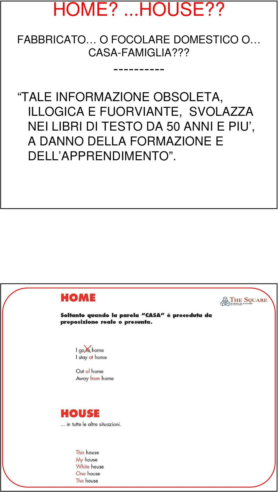 ?? ---------- TLE INFORMZIONE OBSOLET, ILLOGIC E