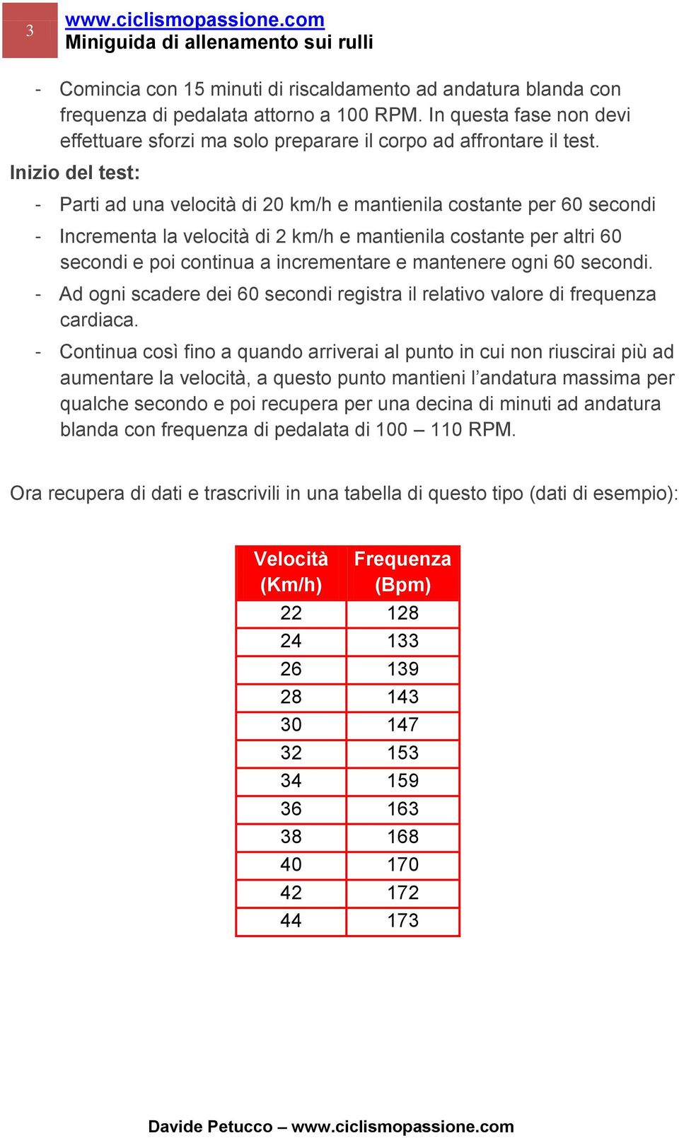 mantenere ogni 60 secondi. - Ad ogni scadere dei 60 secondi registra il relativo valore di frequenza cardiaca.