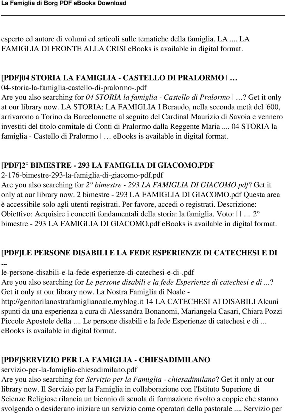 pdf Are you also searching for 04 STORIA la famiglia - Castello di Pralormo? Get it only at our library now.