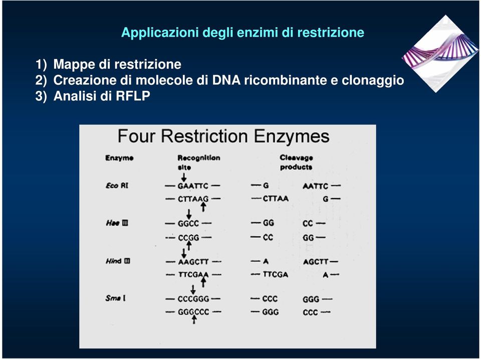 restrizione 2) Creazione di