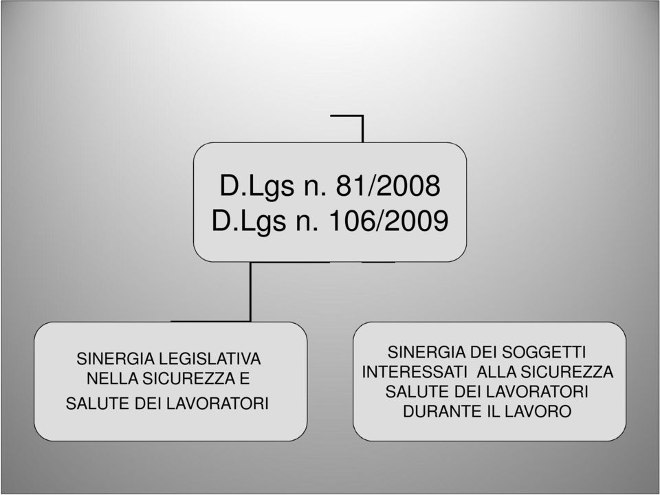 SICUREZZA E SALUTE DEI LAVORATORI SINERGIA