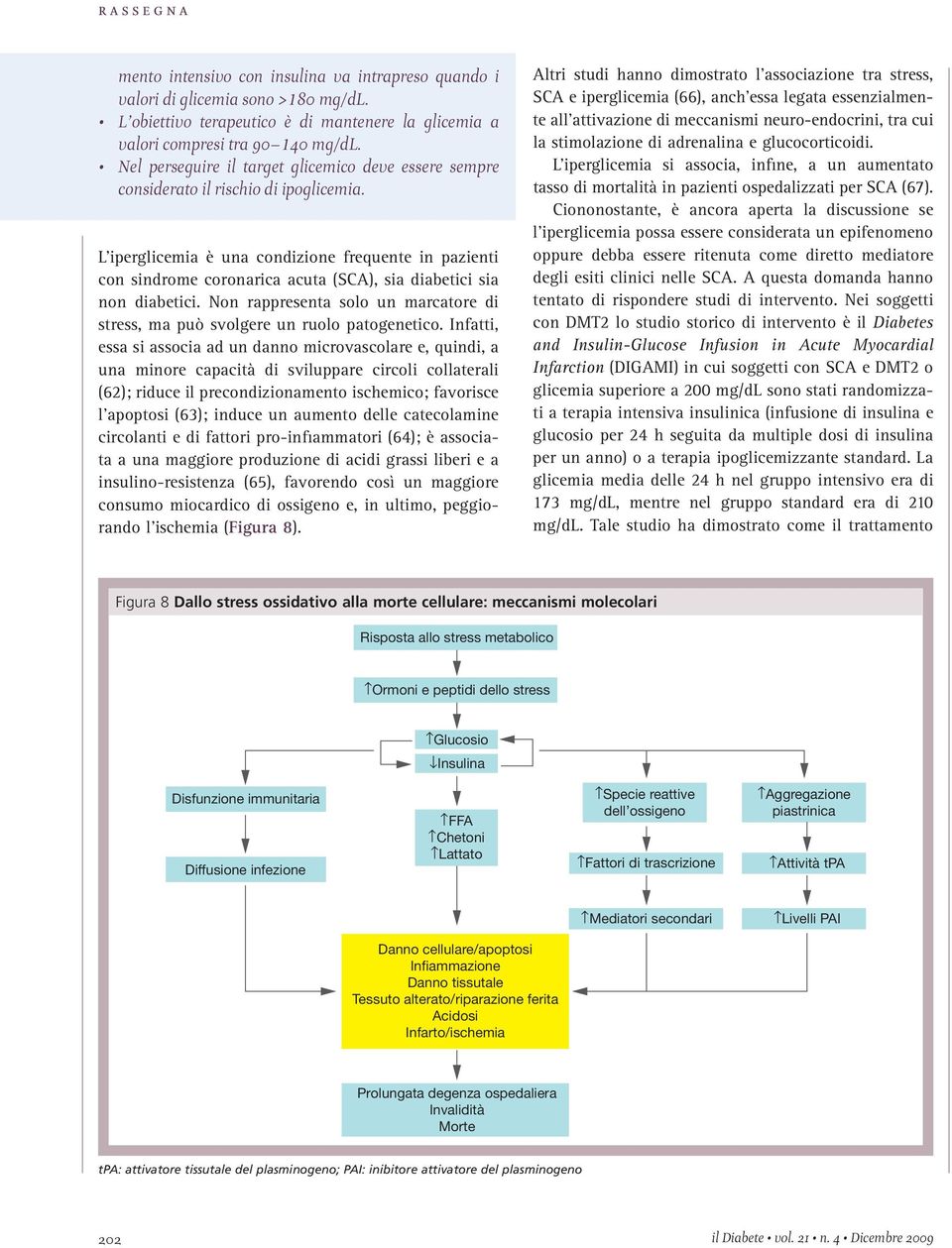 L iperglicemia è una condizione frequente in pazienti con sindrome coronarica acuta (SCA), sia diabetici sia non diabetici.