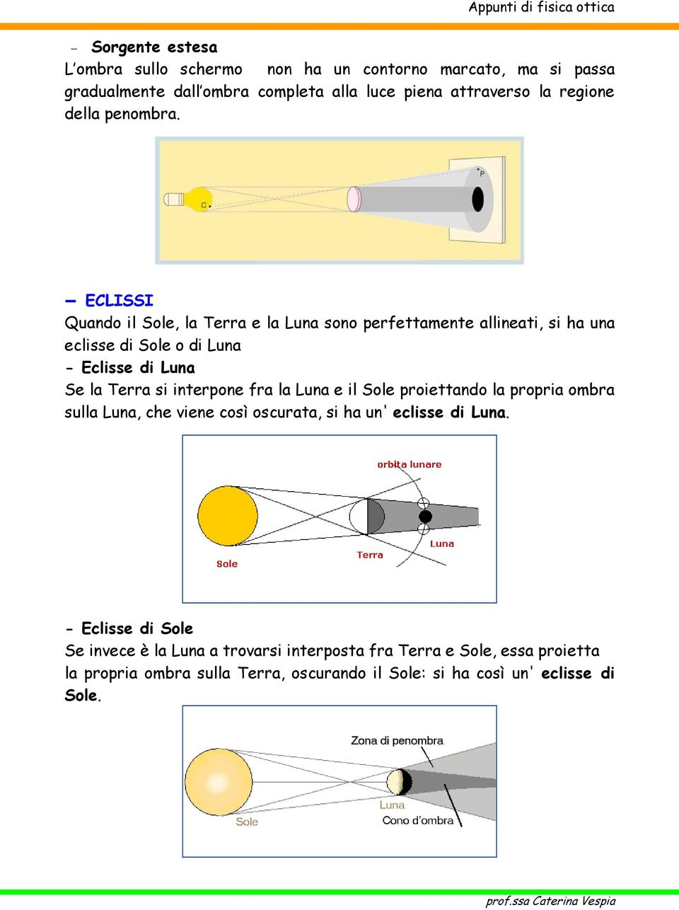 ECLISSI Quando il Sole, la Terra e la Luna sono perfettamente allineati, si ha una eclisse di Sole o di Luna - Eclisse di Luna Se la Terra si