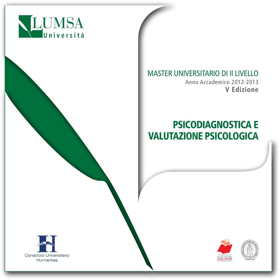 PSICODIAGNOSTICA E VALUTAZIONE