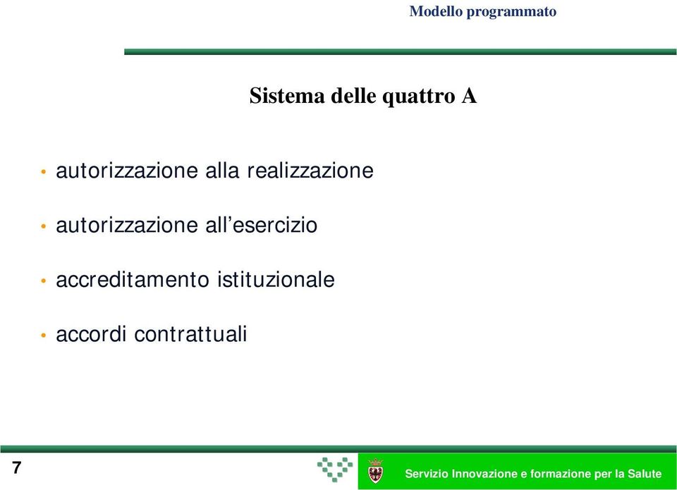 all esercizio accreditamento istituzionale accordi