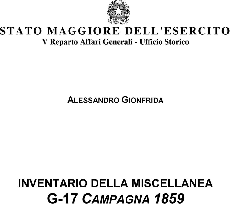 Storico ALESSANDRO GIONFRIDA