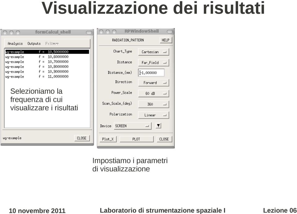 visualizzare i risultati