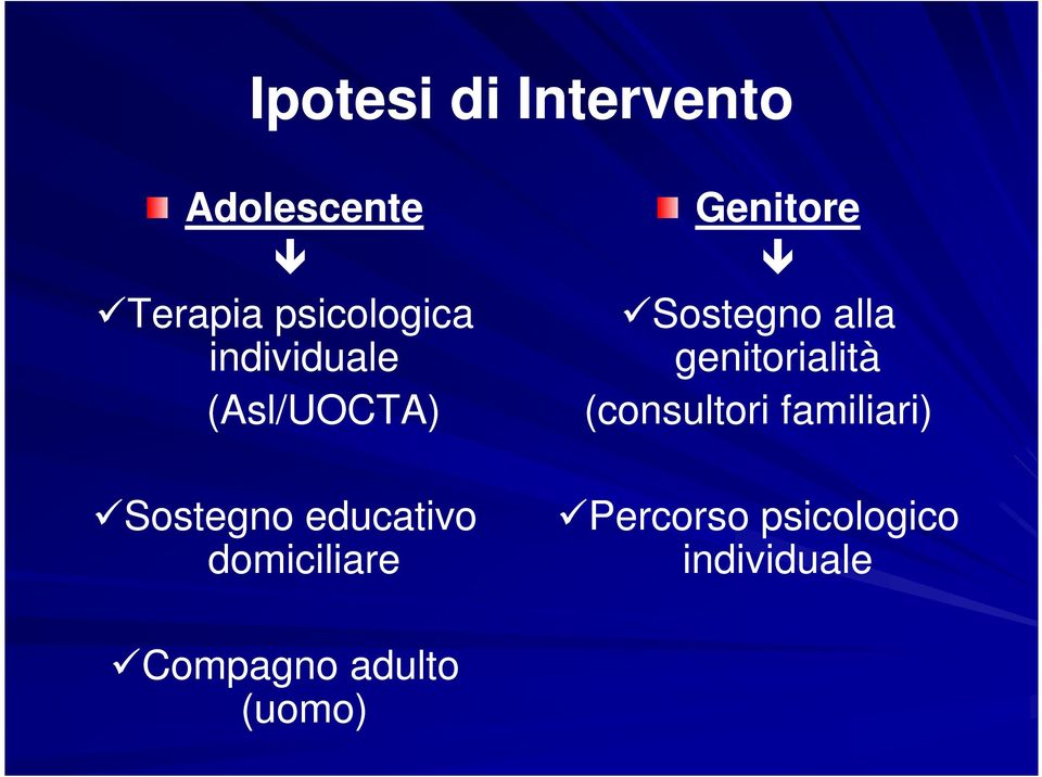 Genitore Sostegno alla genitorialità (consultori