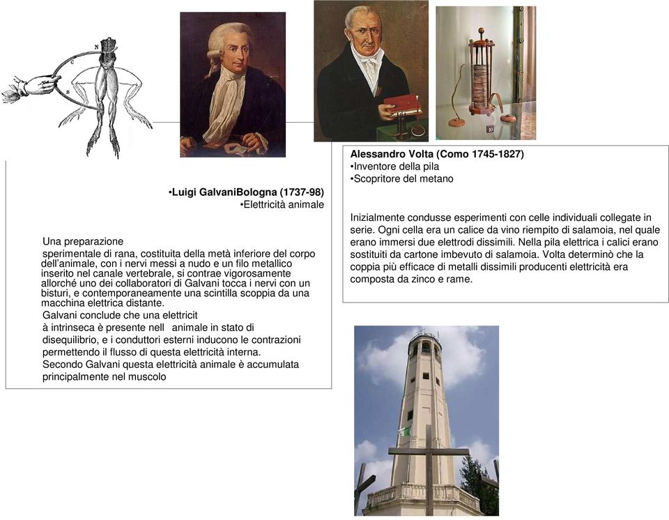 Galvani conclude che una elettricit à intrinseca è presente nellanimale in stato di disequilibrio, e i conduttori esterni inducono le contrazioni permettendo il flusso di questa elettricità interna.