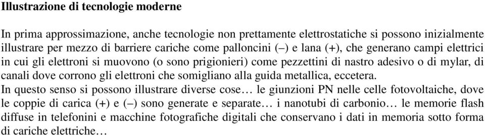 elettroni che somigliano alla guida metallica, eccetera.