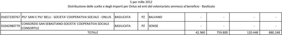 CONSORZIO SAN SEBASTIANO-SOCIETA' COOPERATIVA SOCIALE