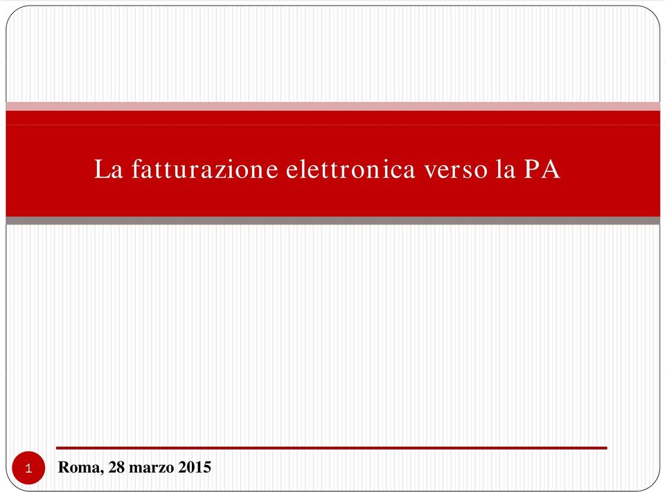 verso la PA 1