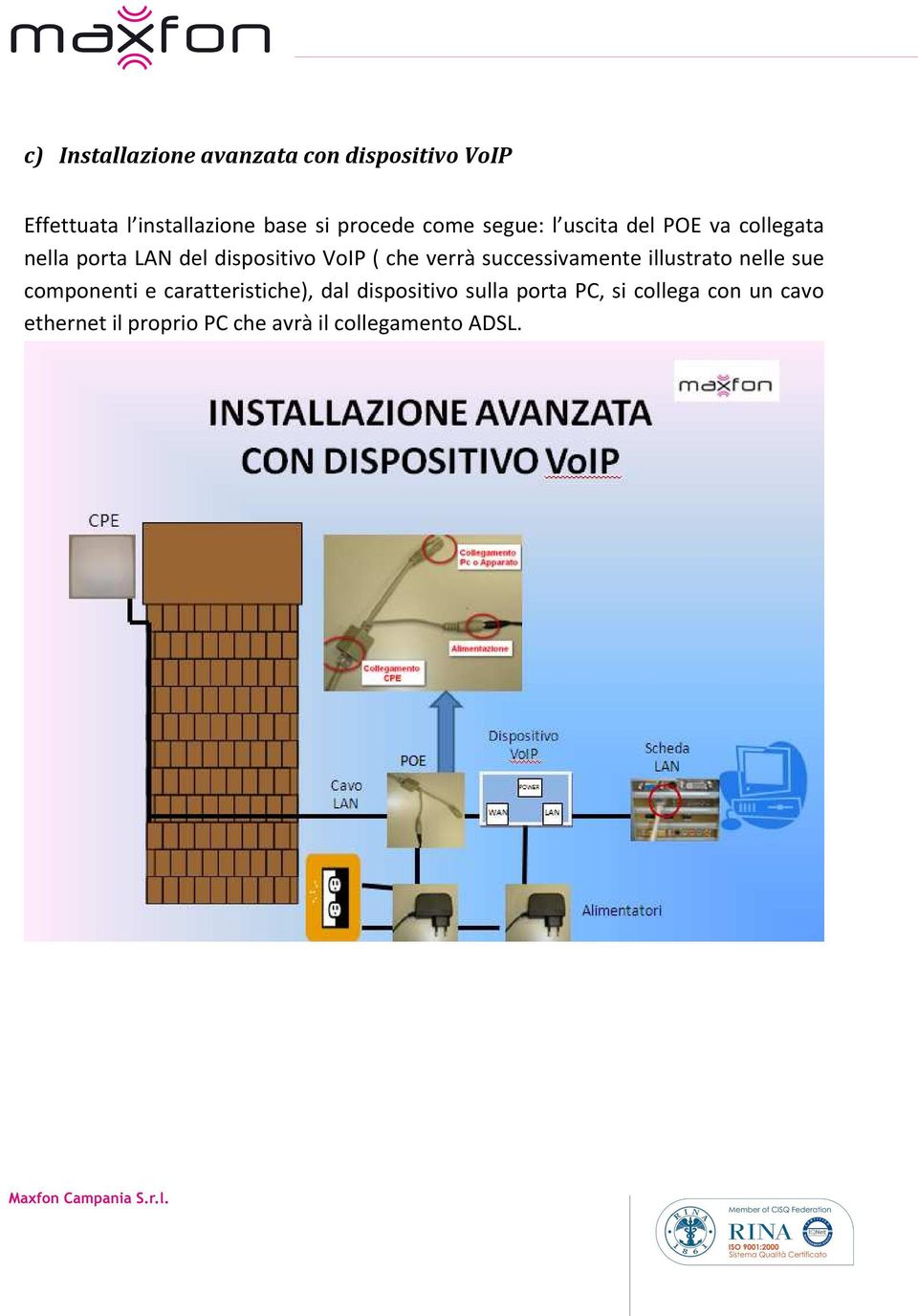 verrà successivamente illustrato nelle sue componenti e caratteristiche), dal dispositivo