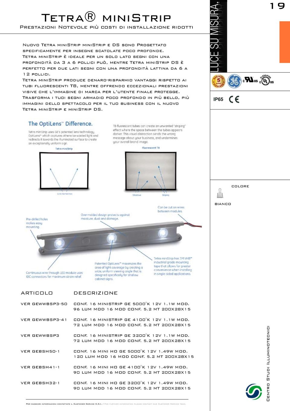 Tetra ministrip produce denaro-risparmio vantaggi rispetto ai tubi fluorescenti T8, mentre offrendo eccezionali prestazioni visive che l immagine di marca per l utente finale protegge.