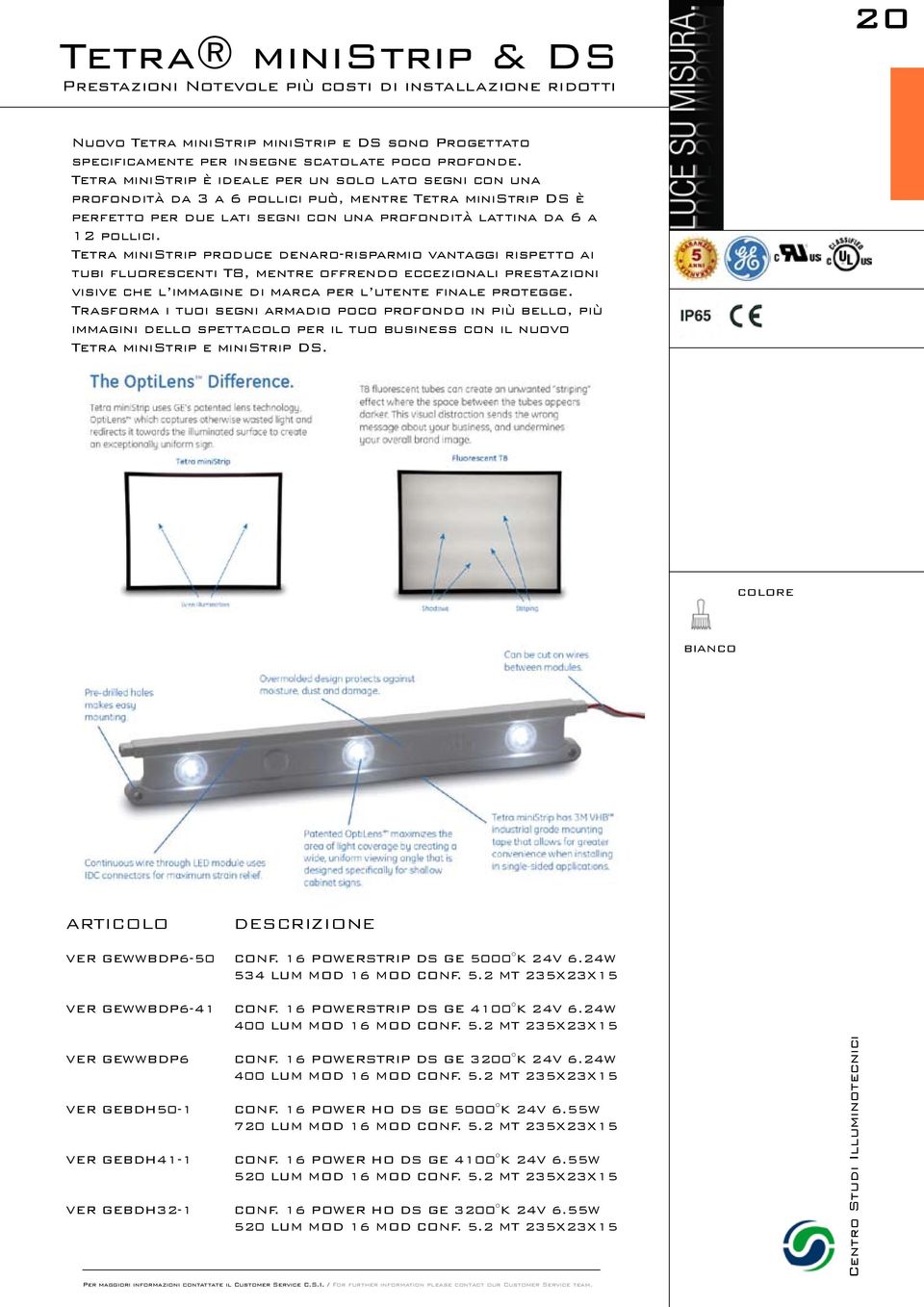 Tetra ministrip produce denaro-risparmio vantaggi rispetto ai tubi fluorescenti T8, mentre offrendo eccezionali prestazioni visive che l immagine di marca per l utente finale protegge.