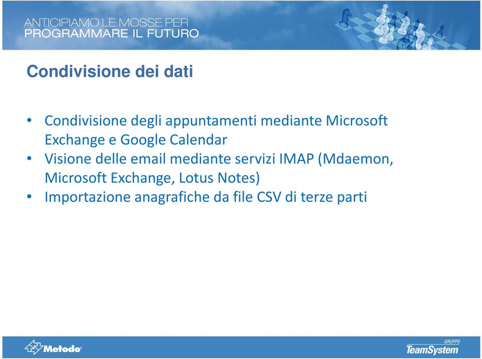 delle email mediante servizi IMAP (Mdaemon, Microsoft