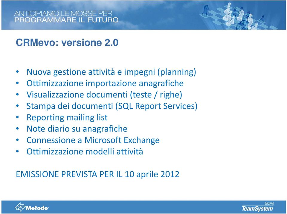 Visualizzazione documenti (teste / righe) Stampa dei documenti (SQL Report Services)