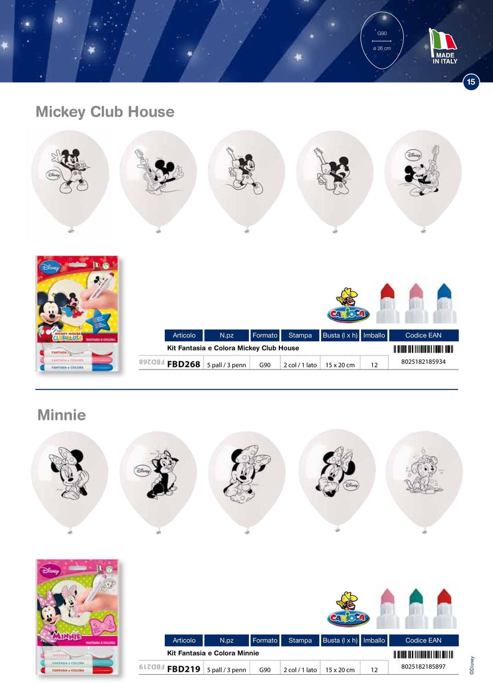 8025182185934 185934 Minnie FBD219 Kit Fantasia e Colora Minnie FBD219 5