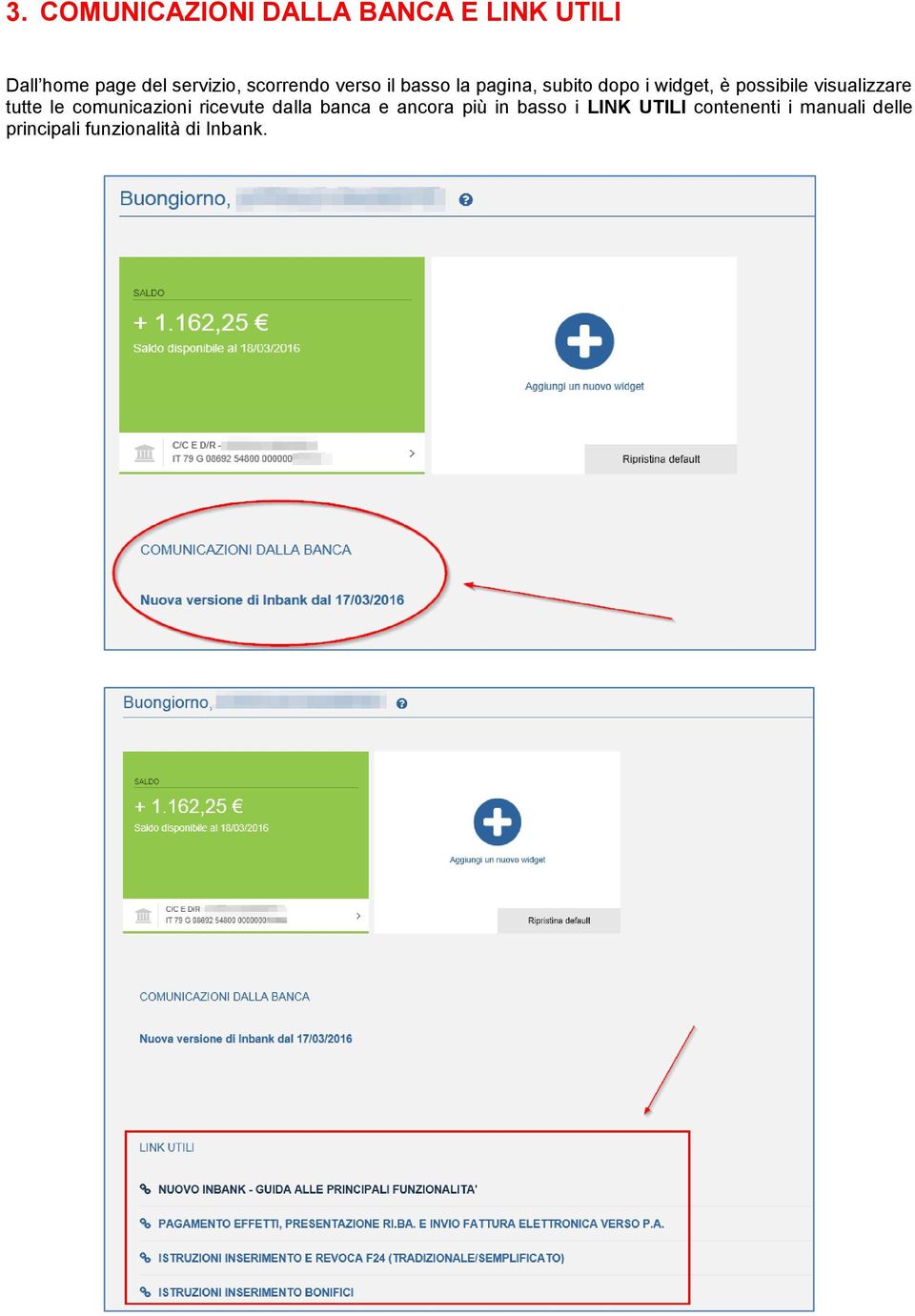 visualizzare tutte le comunicazioni ricevute dalla banca e ancora più in