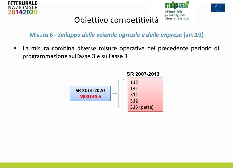 19) La misura cmbina diverse misure perative